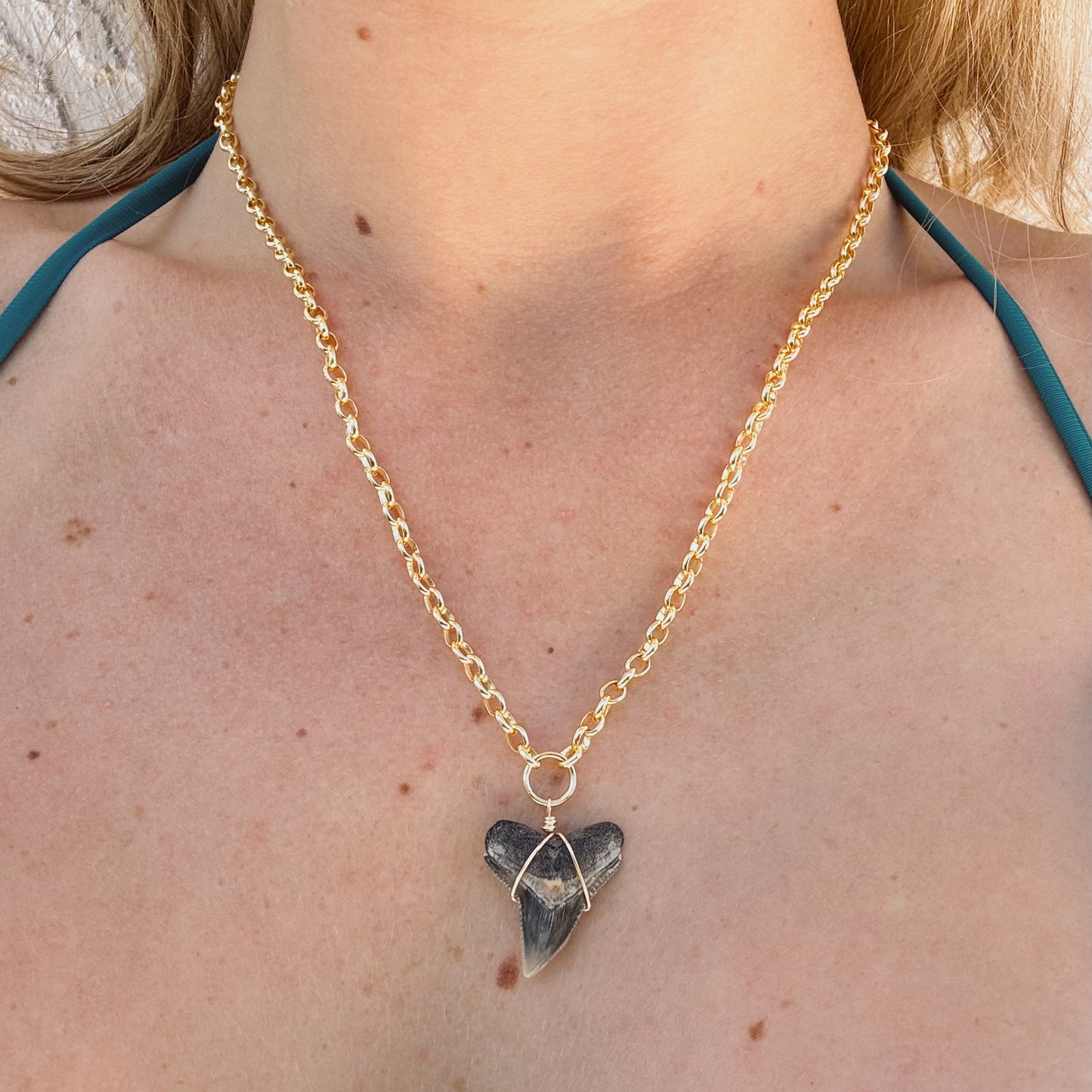 bahama necklace - large fossil bull