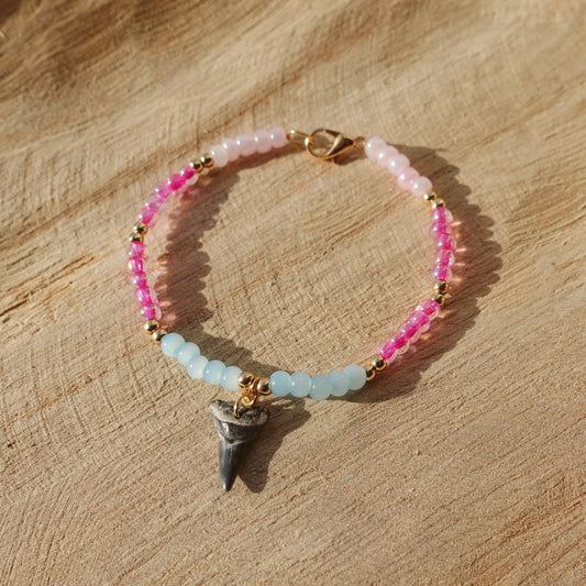 baby tooth bracelet - multi and gold