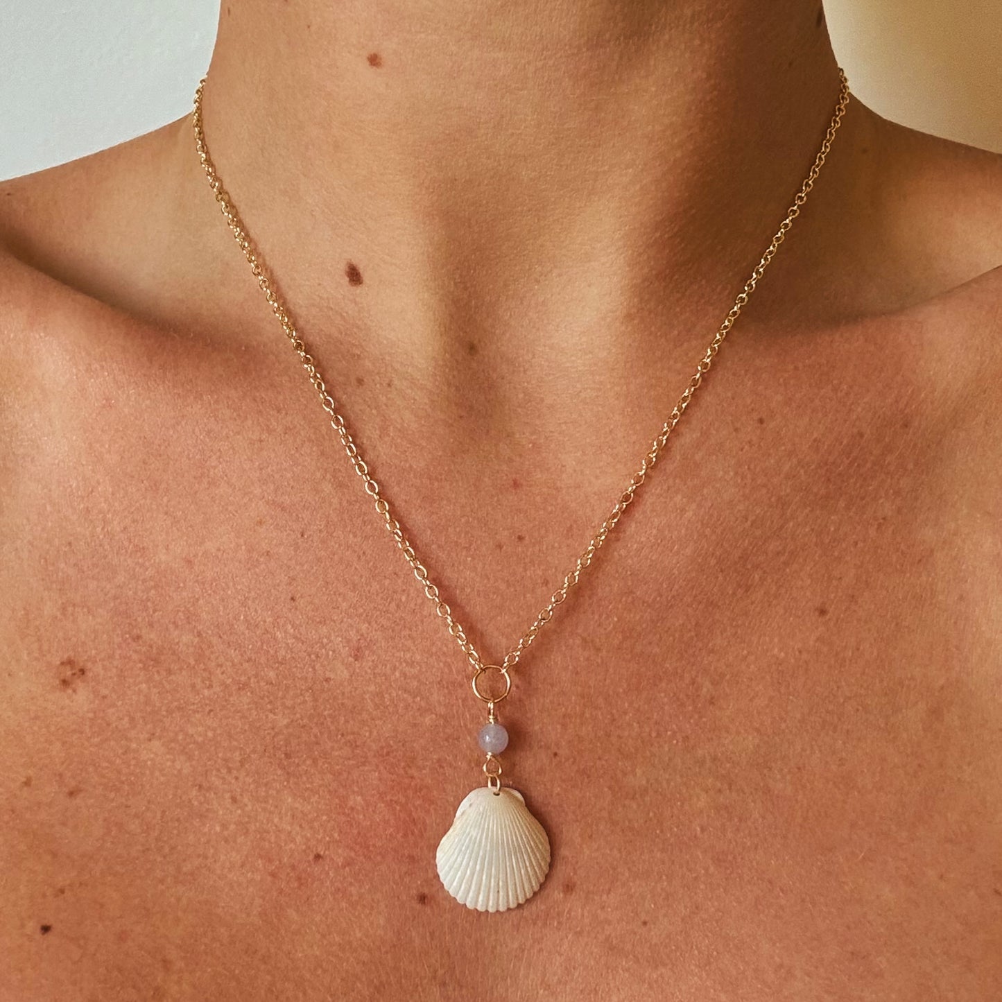 abaco necklace - white scallop