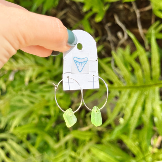 treasure hoops - green