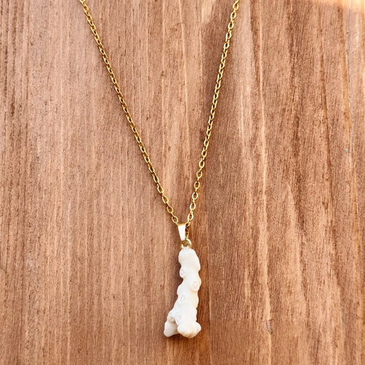 coral fragment necklace