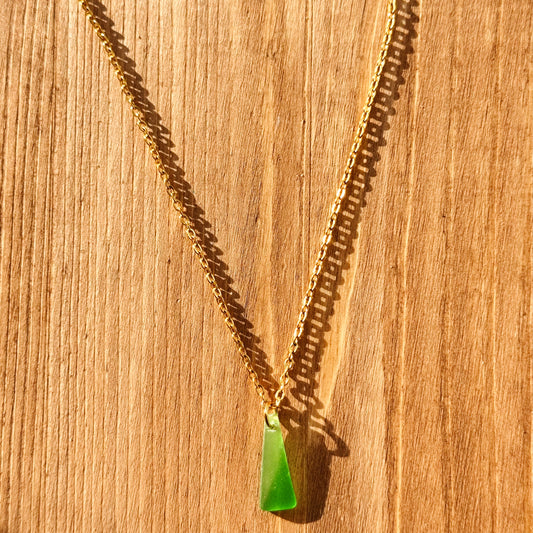siren necklace - green