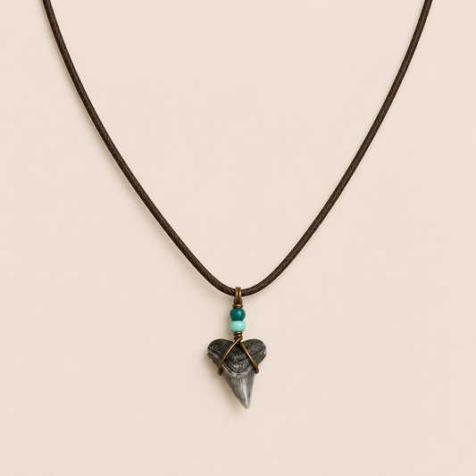 bull shark cord necklace