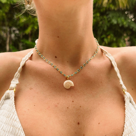 calypso necklace - shark eye